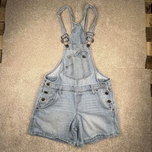 LEI Vestbak 100% Cotton Blue Denim Jean‎ Romper Women's Size Small